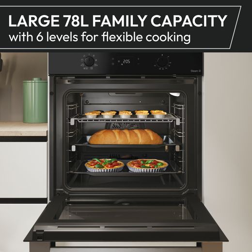 Hoover Collection 3 HO6 H3AT1ATB Built In Electric Single Oven - Black - Annotation - 78L