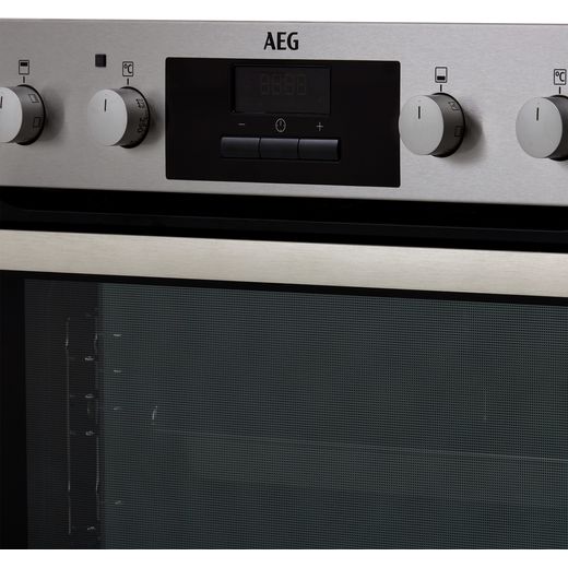 AEG Built Under Electric Double Oven - Stainless Steel