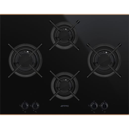 Smeg Dolce Stil Novo PV664LCNR 65cm Gas Hob - Black / Copper