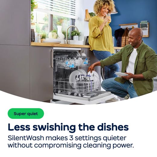 Beko CornerIntense™ Standard Dishwasher - Anthracite - AO Annotation - SilentWash