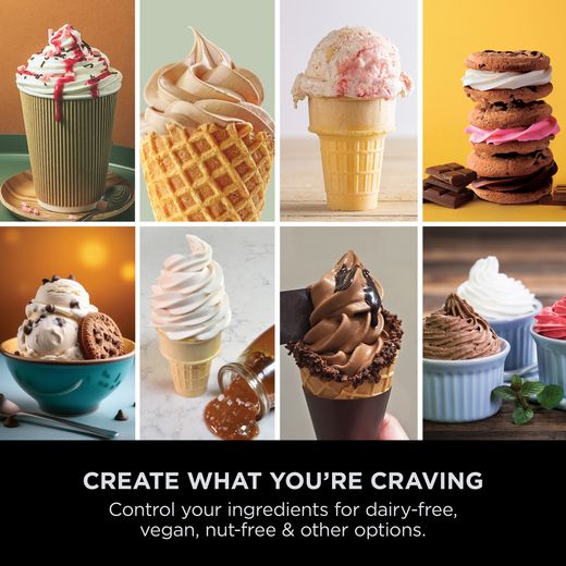 Ninja NC701UK Ice Cream Maker Silver - Annotation - Create what you're craving