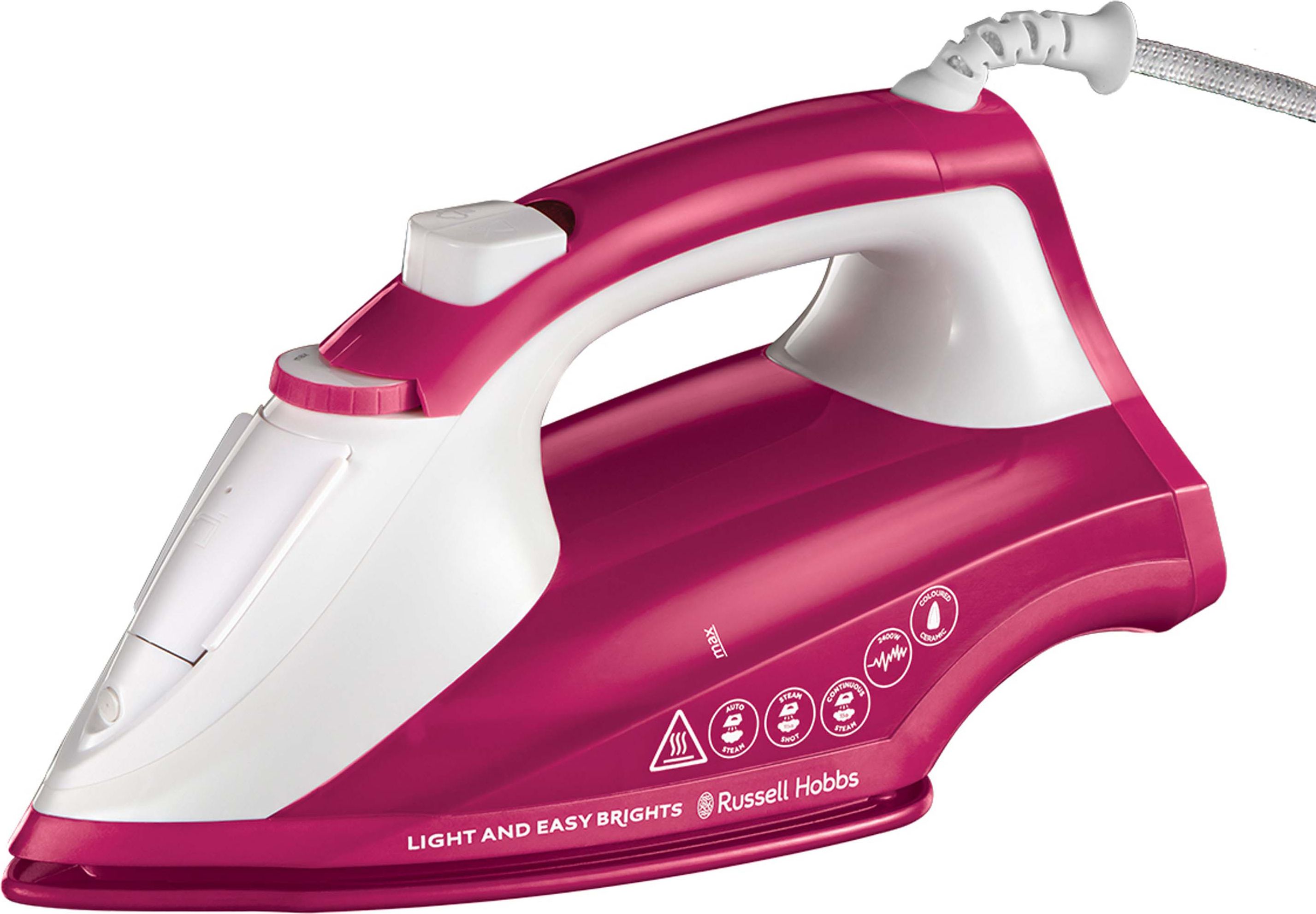 Image of Russell Hobbs Light & Easy Brights 26480 2400 Watt Iron - Berry, Red
