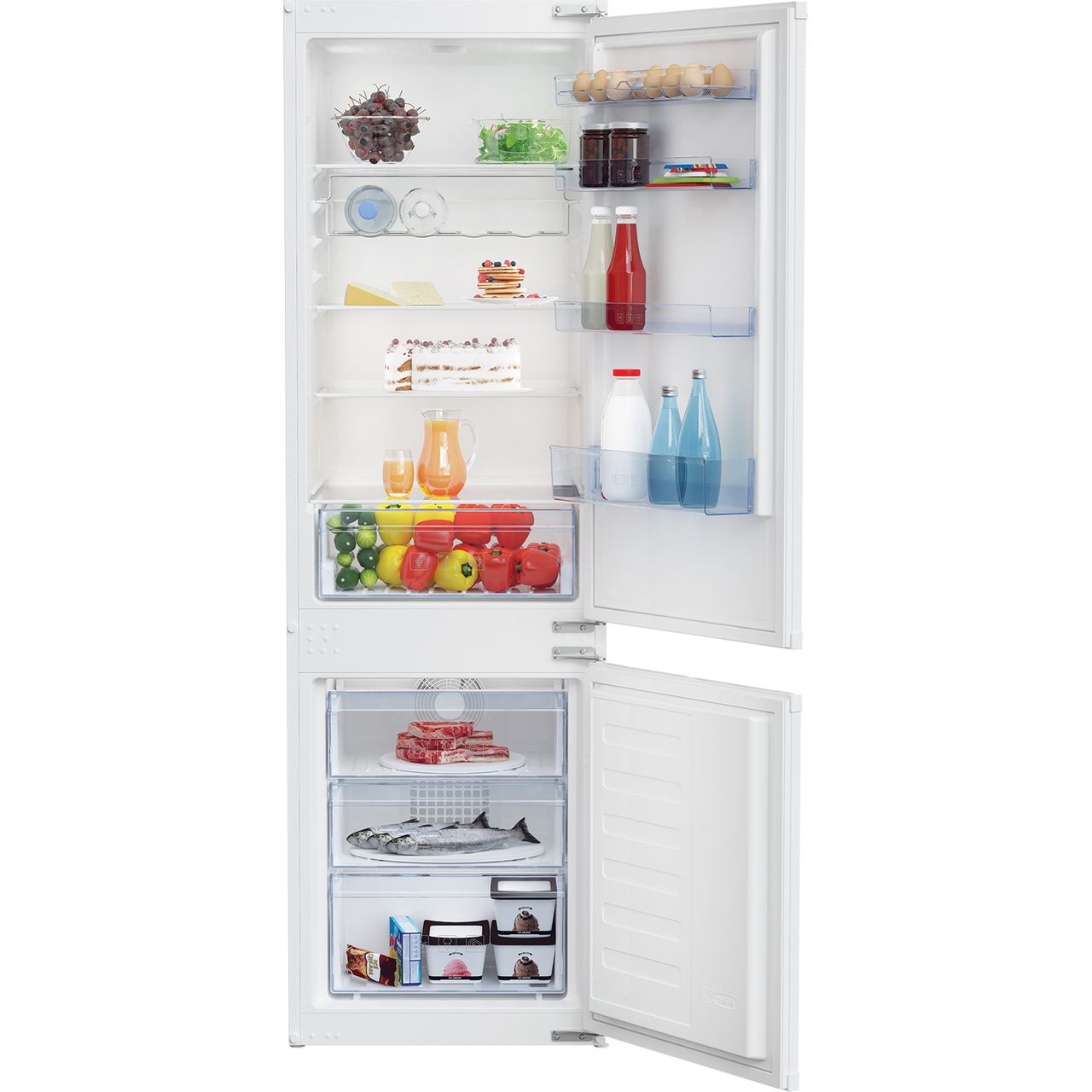 Beko BCFD373 Integrated 70/30 Frost Free Fridge Freezer with Sliding Door Fixing Kit Review