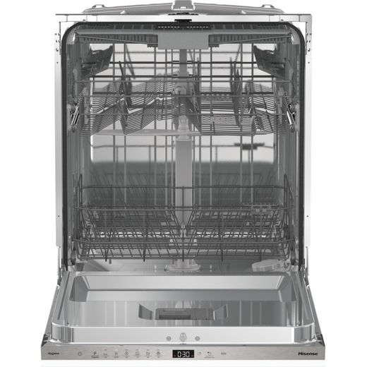 Hisense Integrated Standard Dishwasher - Black - Front with door open shot
