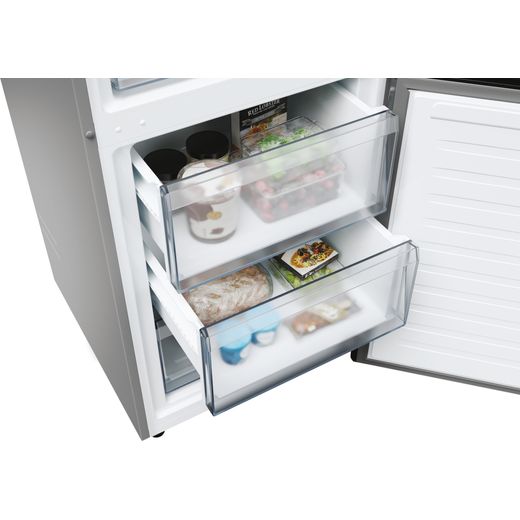 Hoover H-COMBI 300 60/40 Total No Frost Fridge Freezer - Stainless Steel Effect - Freezer drawer shot