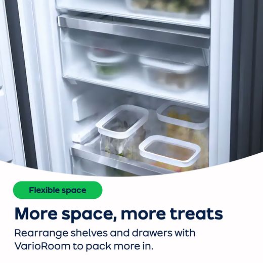 Miele Integrated Frost Free Upright Freezer with Fixed Door Fixing Kit - AO Annotation - VarioRoom