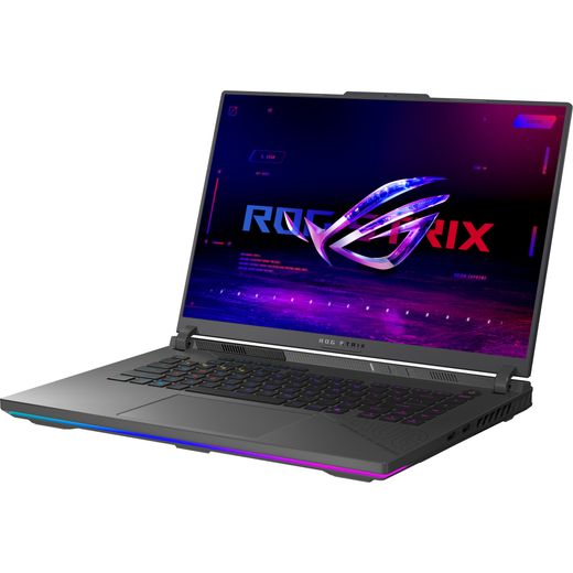 ASUS ROG Strix G16 16" Gaming Laptop - NVIDIA® GeForce RTX™ 5060, AMD Ryzen™ 9, 1TB SSD - Grey - left perspective shot