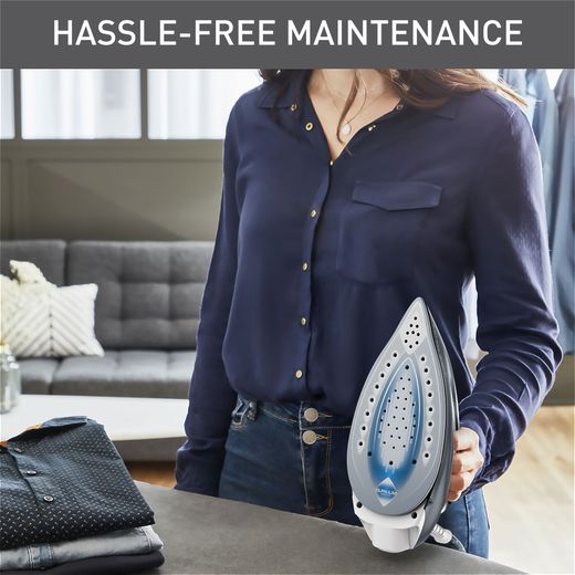 Tefal Express Airglide Pressurised Steam Generator Iron - Grey / White - Annotation - Hassle free maintenance shot
