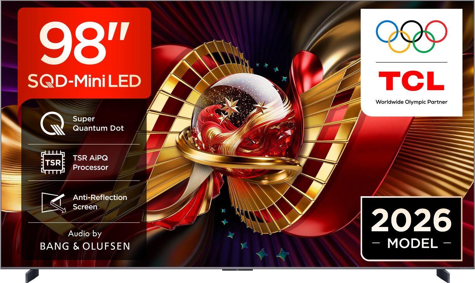 TCL - 98C8L-UK - 4K Ultra HD Mini LED Smart TV - 98 Inch - Black