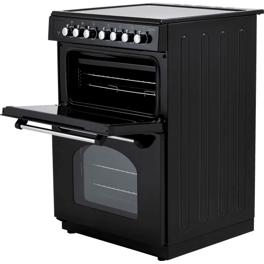 Rangemaster Classic 60 Electric Cooker with Induction Hob - Black / Chrome