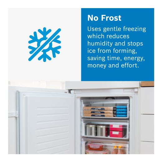 Bosch Series 6 American Fridge Freezer - Stainless Steel Effect - Annotation - No Frost
