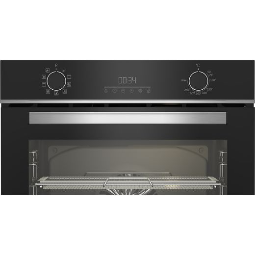 Beko Electric Single Oven - Stainless Steel - Control panel shot