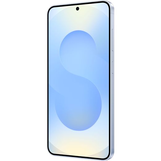 Samsung Galaxy S25 128GB Smartphone in Icy Blue - Left perspective