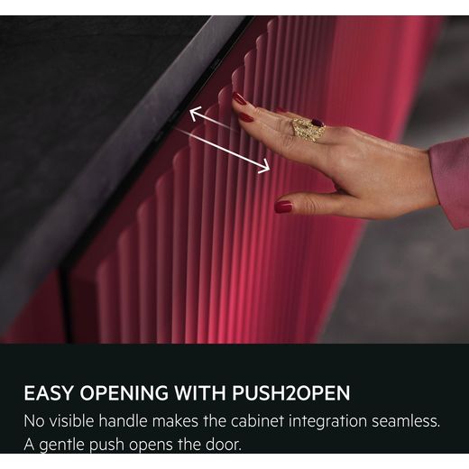 AEG Fully Integrated Standard Dishwasher - White - annotation - easy open shot
