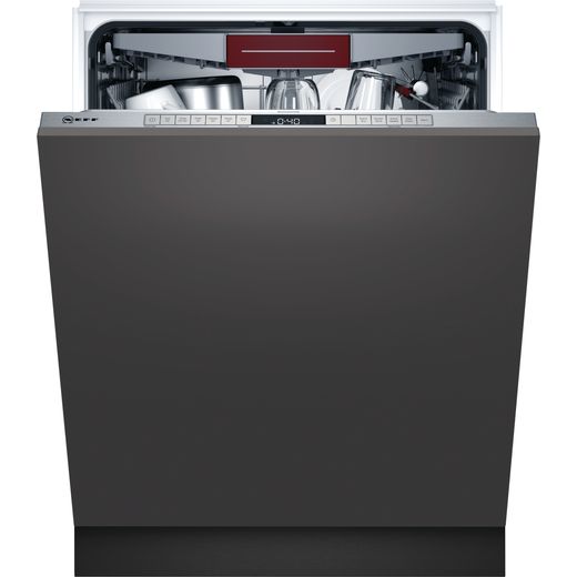 NEFF N50 S395HCX26G Fully Integrated Standard Dishwasher - Stainless Steel Control Panel - D Rated