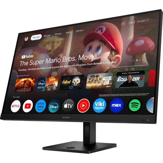 HP OMEN 32x 31.5" UHD 144Hz Monitor with FreeSync™ Premium with NVidia G-Sync - Black - Left perspective