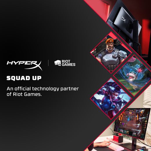 HyperX OMEN 27" Quad HD 240Hz OLED Gaming Monitor with FreeSync™ Premium with NVidia G-Sync - annotation - riot games partner