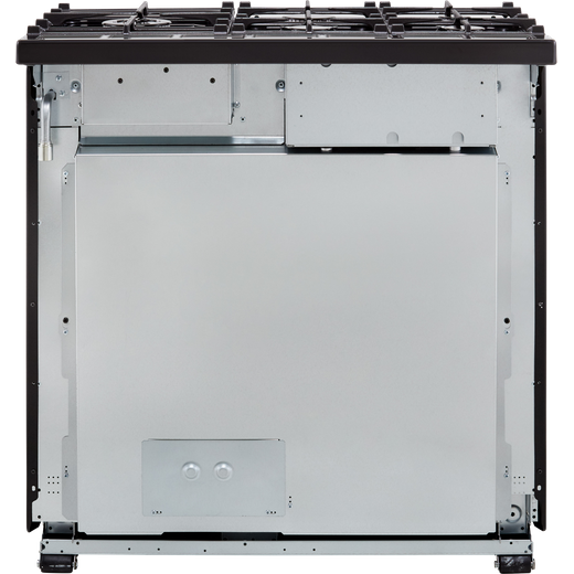 Rangemaster Toledo + 90cm Dual Fuel Range Cooker - Black / Chrome - Back shot