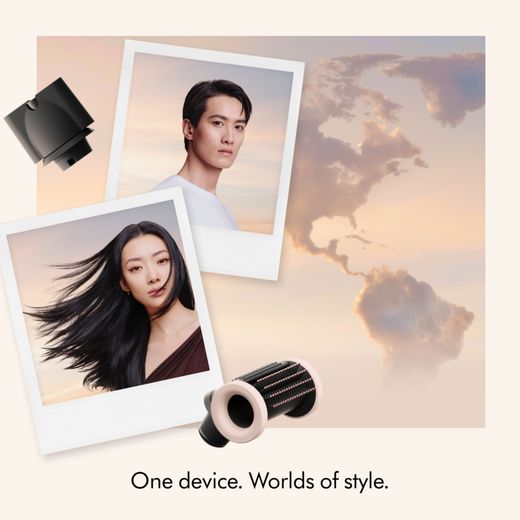 Dyson Supersonic Travel™ Hair Dryer - Ceramic Pink / Rose Gold - Annotation - one device shot