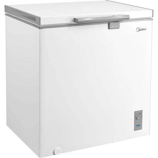 Midea MDRC284FZE01 Chest Freezer - White - Right perpsective shot