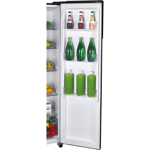 Candy American Fridge Freezer - Black - Close up door shot