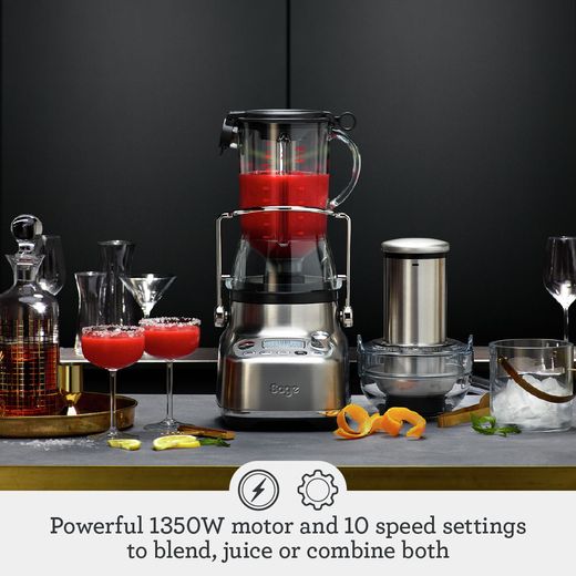 Sage The 3X Bluicer™ Pro SJB815BSS2GUK1 Juicer & Blender - Brushed Stainless Steel - Annotation - Powerful motor shot