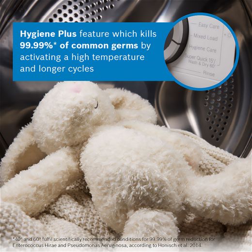Bosch Series 6 WGG24400GB 9kg Washing Machine with 1400 rpm - White - Annotation -  Hygiene plus