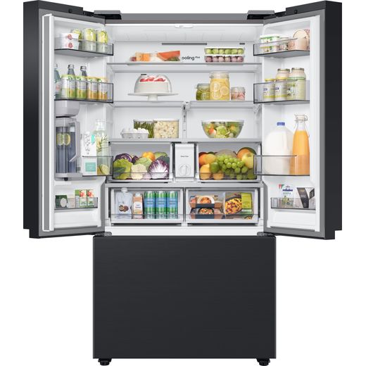 Samsung American Fridge Freezer - Black - Doors open
