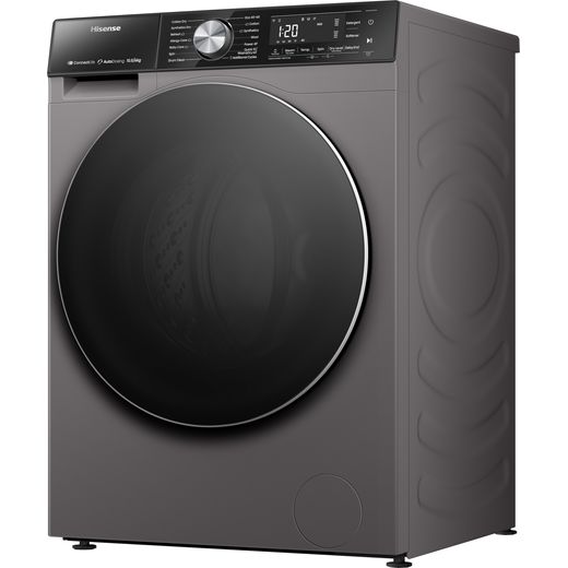 Hisense 5S Series WD5S1045BT Wifi Connected 10.5Kg / 6Kg Washer Dryer - Left perpsective shot