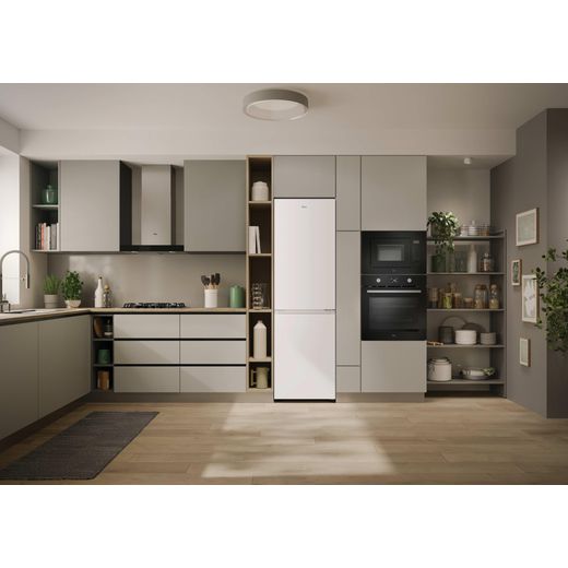 Hoover HONCQ3T518ENWK 185cm 50/50 Frost Free Fridge Freezer - White - fridge freezer in kitchen shot