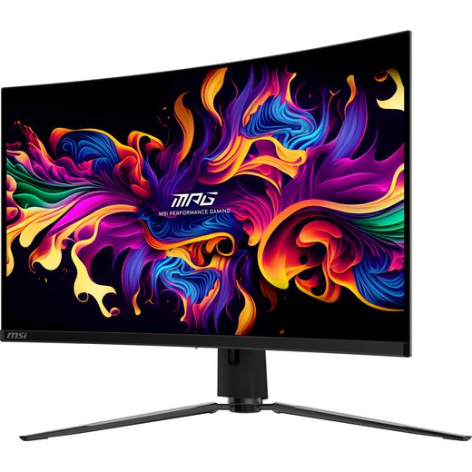 MSI MPG 321CURX MSI MPG 321CURX QD-OLED Monitor Black - Left perspective