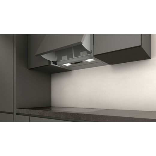 NEFF N30 60cm Integrated Integrated Cooker Hood - Silver - Cooker hood in kitchen shot
