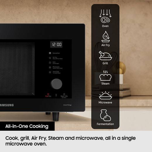Samsung MC32DG7646CKE3 33cm High, Freestanding Microwave - Black - Annotation - All-In-One Cooking