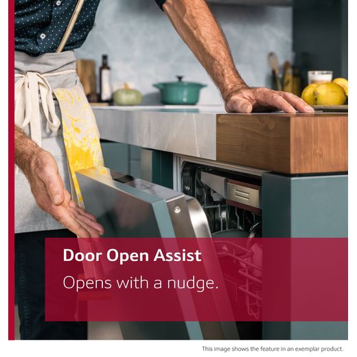 NEFF N 50 Integrated Standard Dishwasher - Silver - Annotation - Door Open Assist