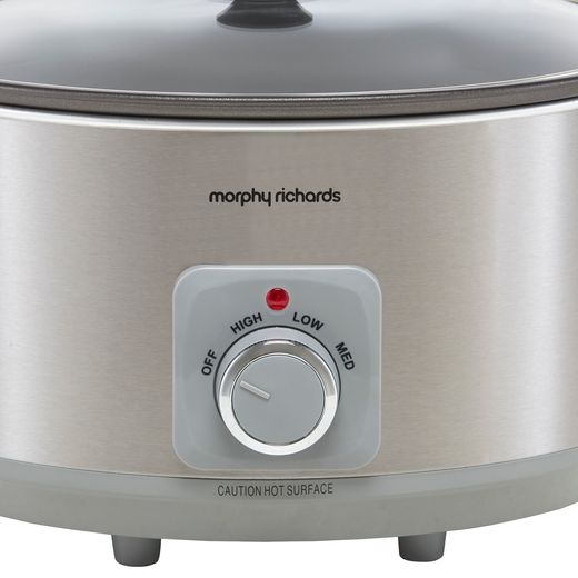 Morphy Richards Sear And Stew 461014 6.5 Litre Slow Cooker - Aluminium