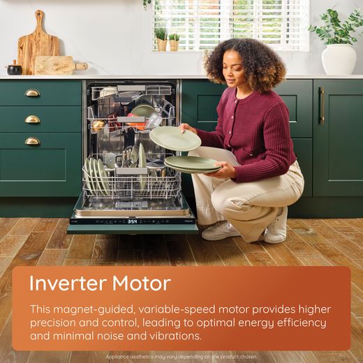 Hotpoint Fully Integrated Standard Dishwasher - Wood - Annotation - inverter shot