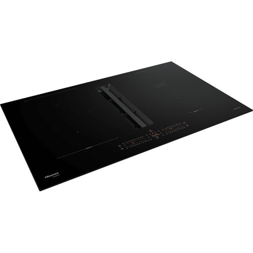 Hisense Hi6 HEH8432BSCWF Venting Induction Hob - Black - Right perspective shot