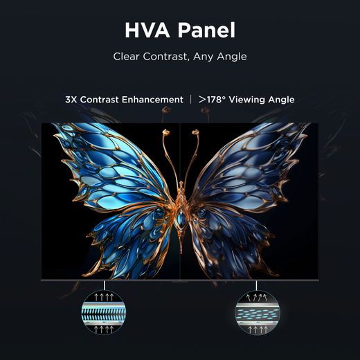 TCL 43" 4K Ultra HD Smart Fire TV  - Annotation - HVA panel shot