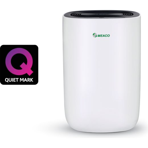 Meaco Dehumidifier - White / Black - Annotation - Quiet mark shot