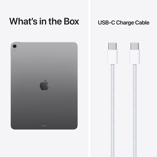 Apple iPad Air 12.9" 128GB WiFi 2026 - Space Grey - Annotation - Whats in the box