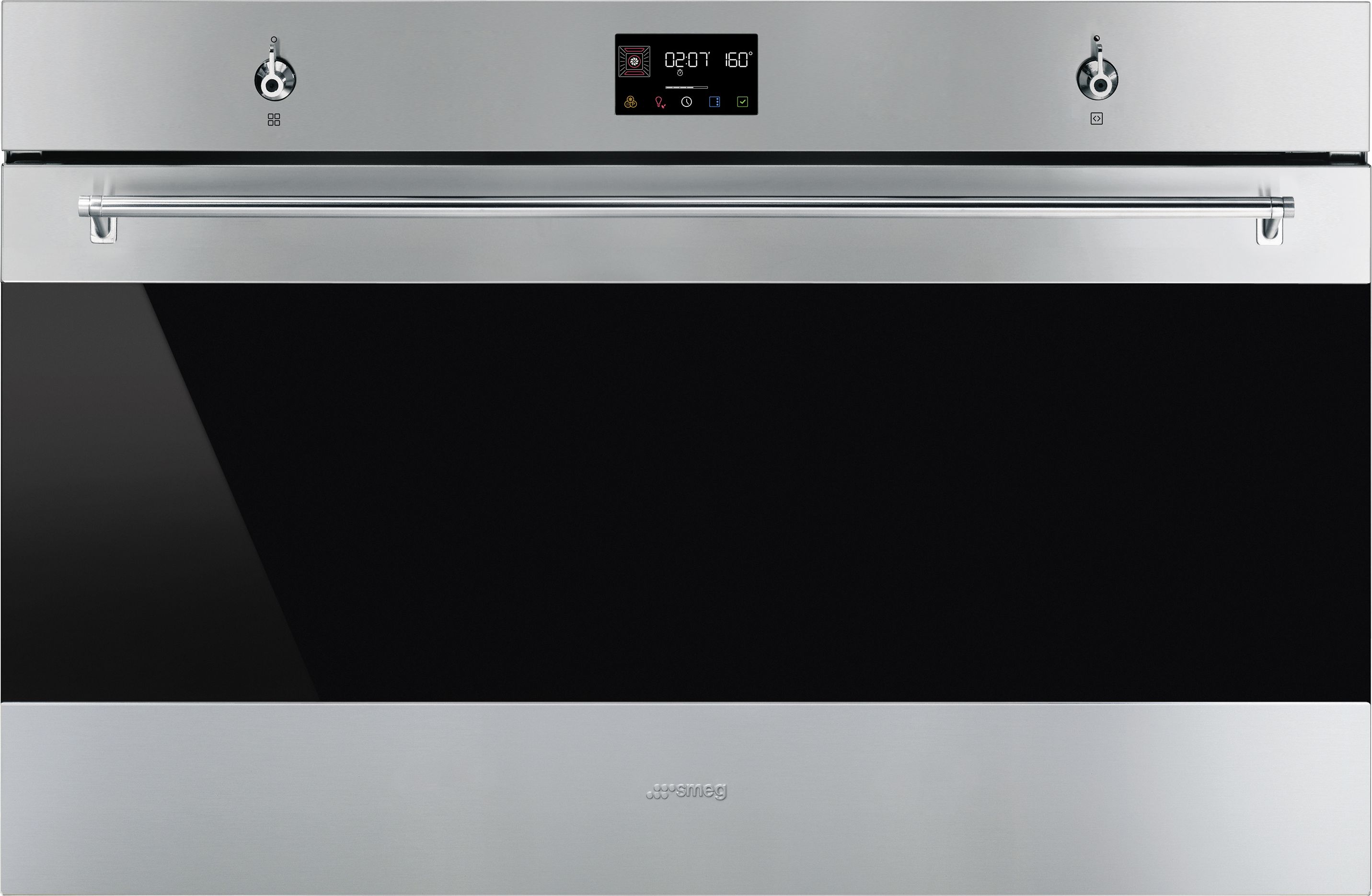 Smeg SFP9302TX 129L Built-In Electric Oven - Stainless Steel - Pyrolytic Cleaning