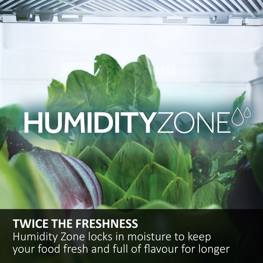 Haier Series 7 American Fridge Freezer - Sapphire Glass - Annotation - Humidity zone shot