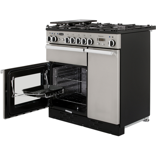 Rangemaster Professional Plus 90cm Dual Fuel Range Cooker - Stainless Steel