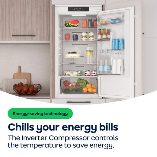 Indesit INK2 5322 W4UK 184cm High 70/30 No Frost Fridge Freezer - White - AO Annotation - Inverter-Compressor