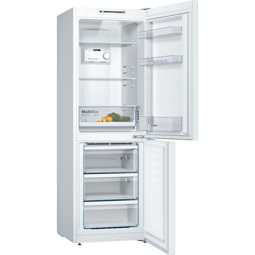 Bosch Series 2 50/50 Fridge Freezer - White - Doors open