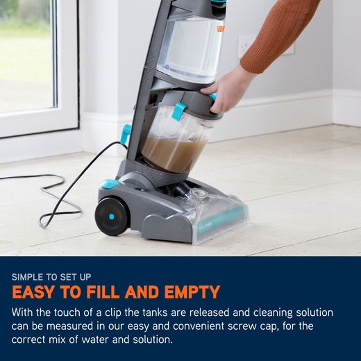 Vax Dual Power Pet ECR2V1P Carpet Cleaner - Annotation -  Easy empty shot