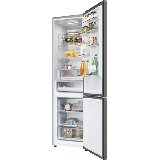 Haier Total No Frost Fridge Freezer - Silver - Right perspective shot