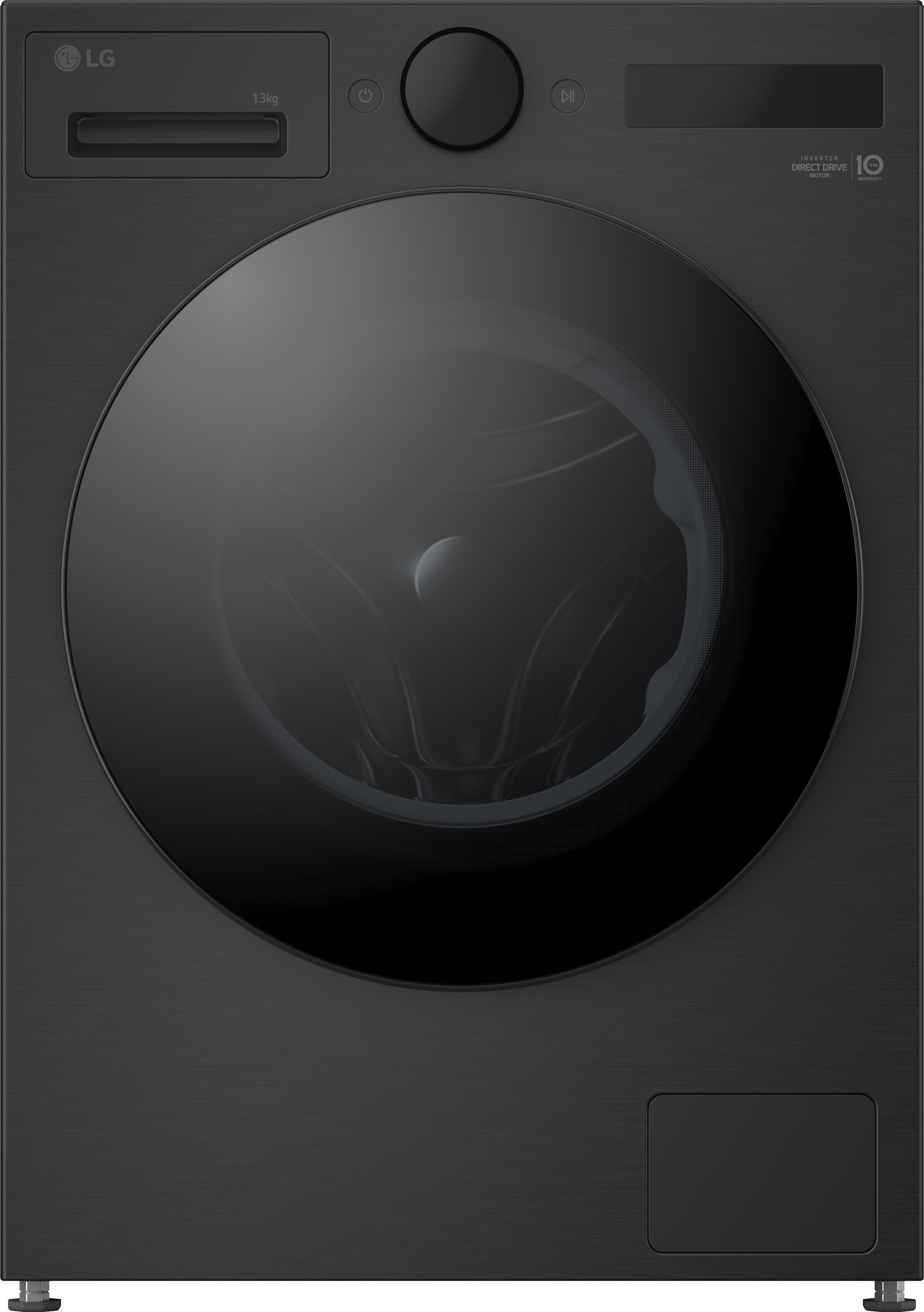 Image of LG VX70 Series AI Direct Drive™ F4X7013TBB 13kg WiFi Connected Washing Machine with 1400 rpm - Matte Black - A Rated, Black