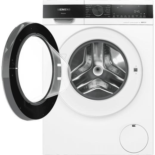 Siemens IQ500 WG46G2Z4GB 9kg Washing Machine with 1600 rpm - White - Door open
