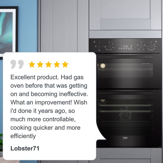 Beko RecycledNet® Built In Electric Double Oven - Black - Review